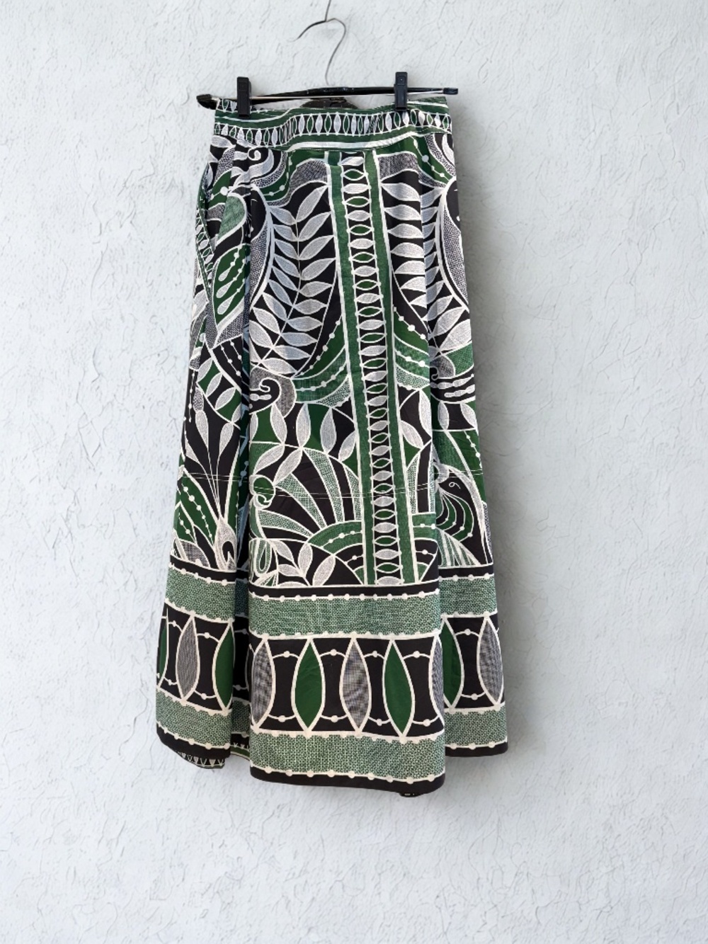 FARM Rio Lace Nature Leaf Print Skirt, Medium, Leaf Print - Picture 7 of 9